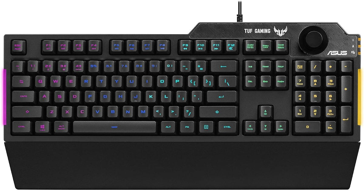 ASUS TUF Gaming K1 – Tastiera USB RGB, nera