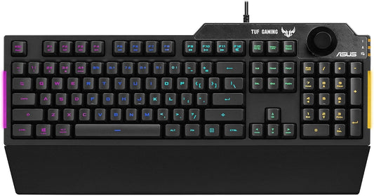 ASUS TUF Gaming K1 – Tastiera USB RGB, nera