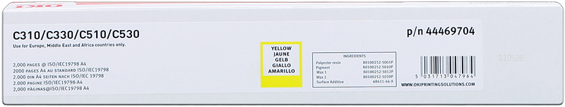 Toner originale OKI 44469704 giallo