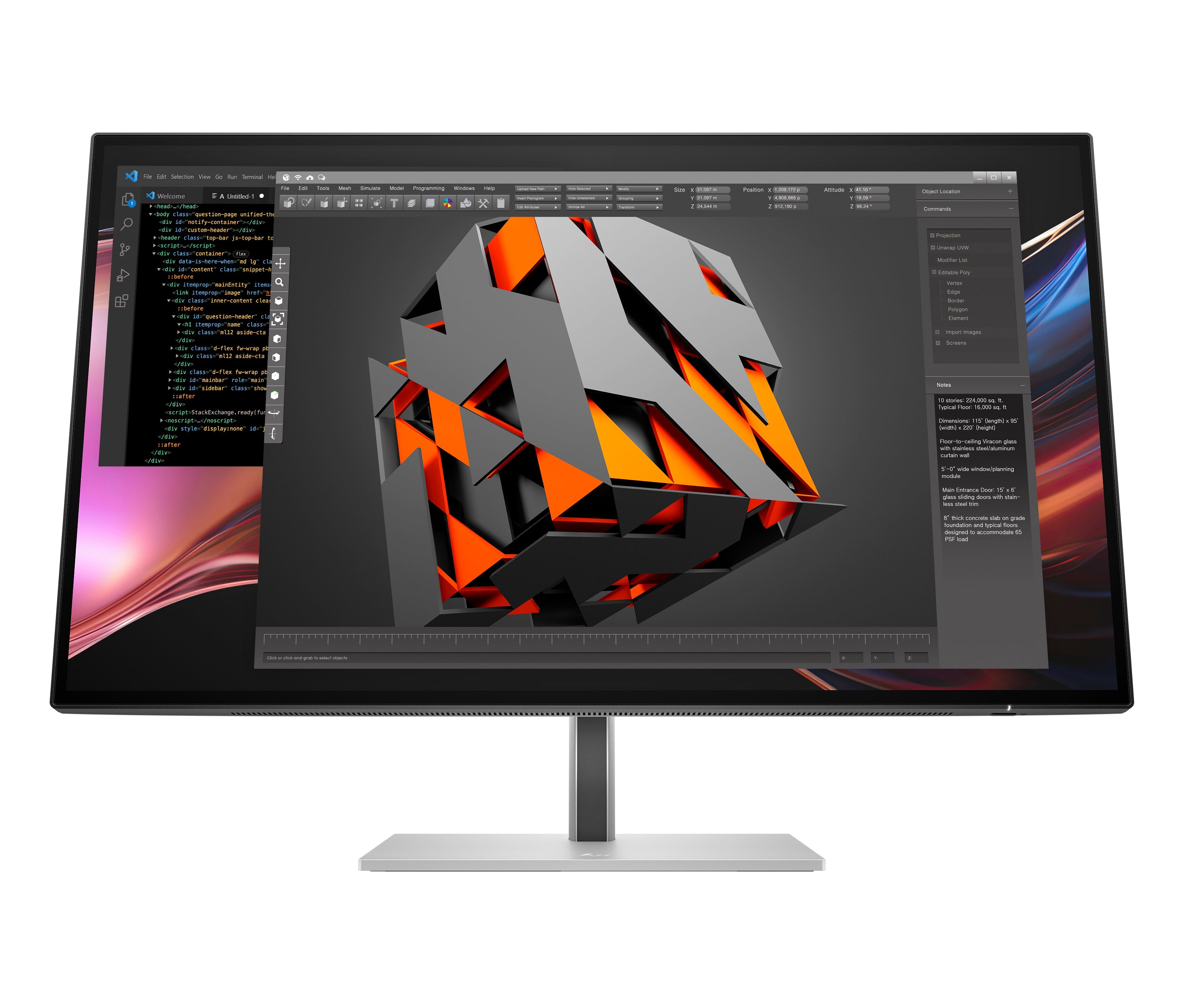 HP Series 7 Pro 727pu – Monitor 27” QHD Thunderbolt 4